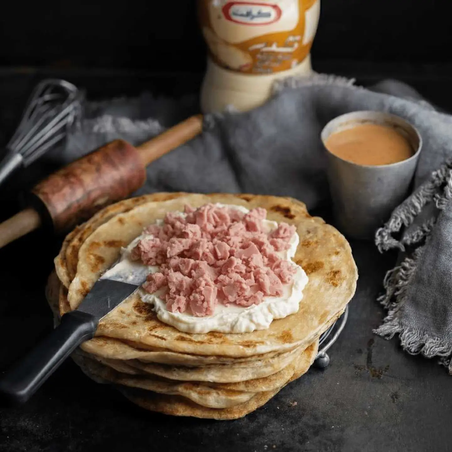 جباتي مورتديلا بالجبن