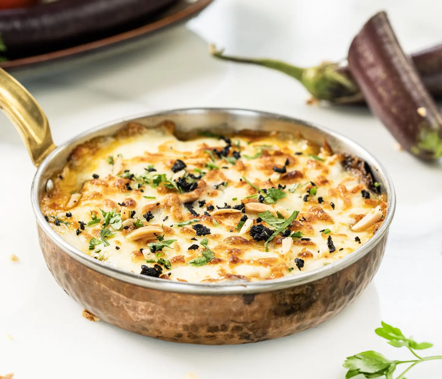 مسقعة باللحم والباذنجان