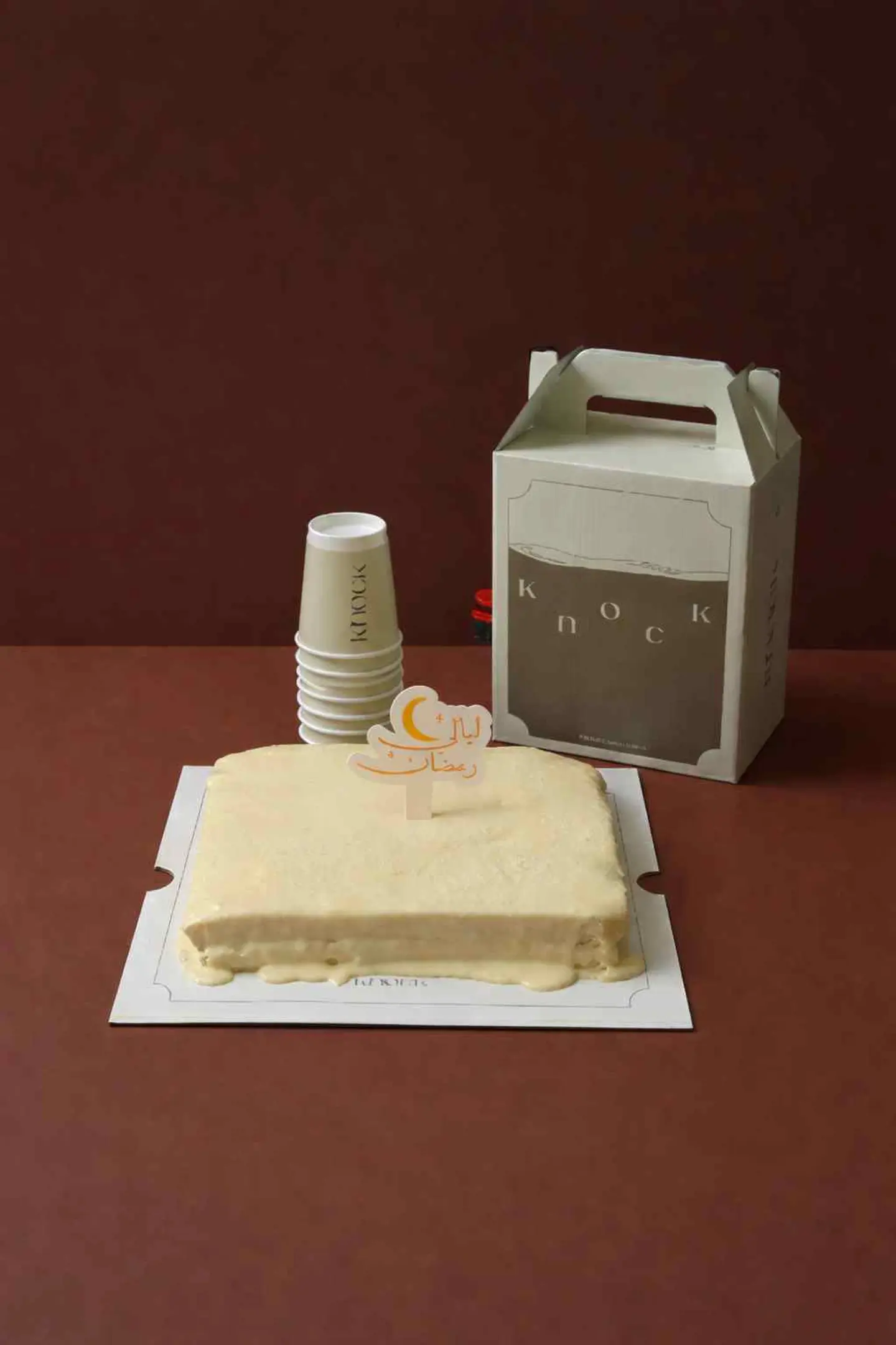 Black Coffee Jug And Vanilla Caramel Pudding Box