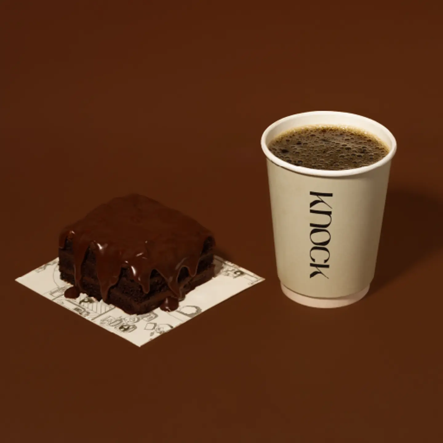One Coffees With A Dessert Of Your Choice