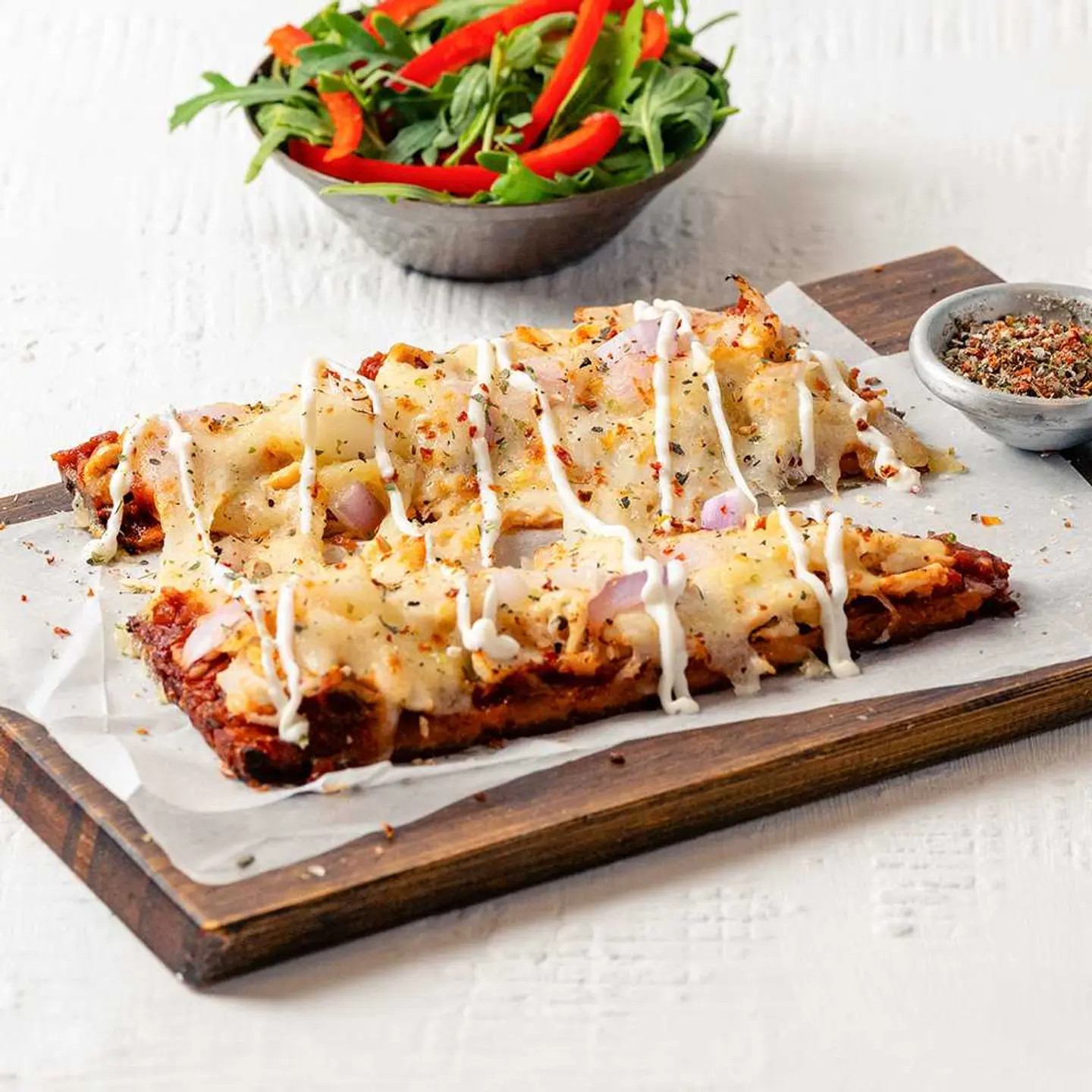 Chicken Ranch Pizza Slice