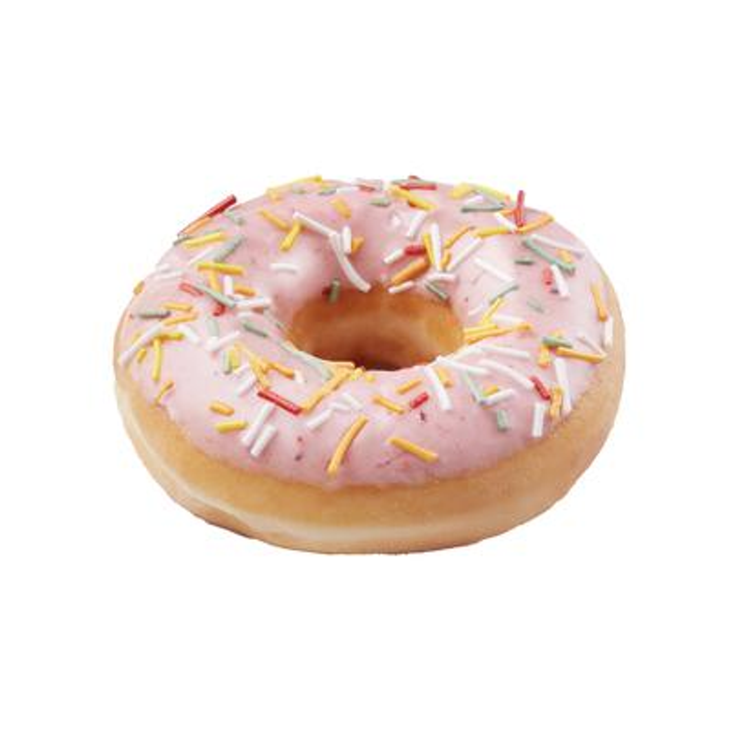 Ring Strawberry Iced And Sprinkles