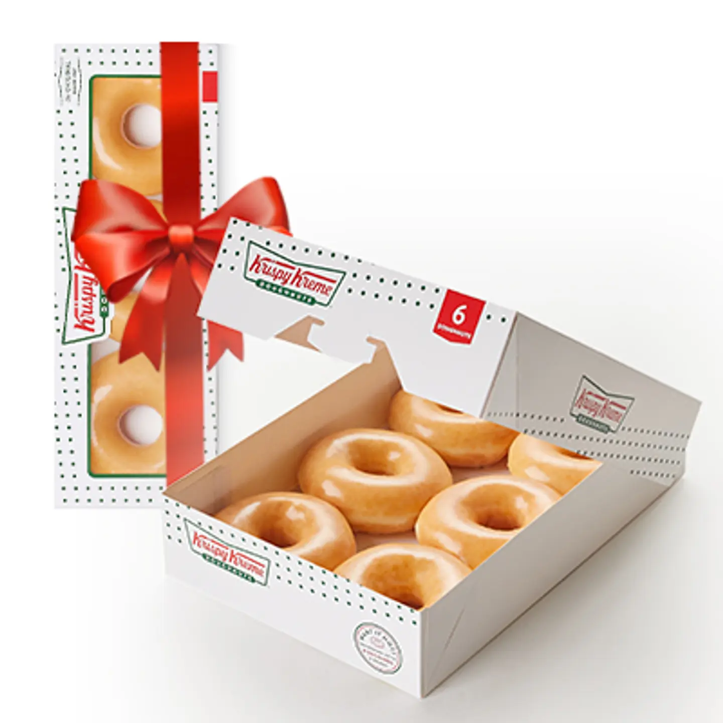 1 Original Glazed Half Dozen + 1 Original Glazed Joy Box Free