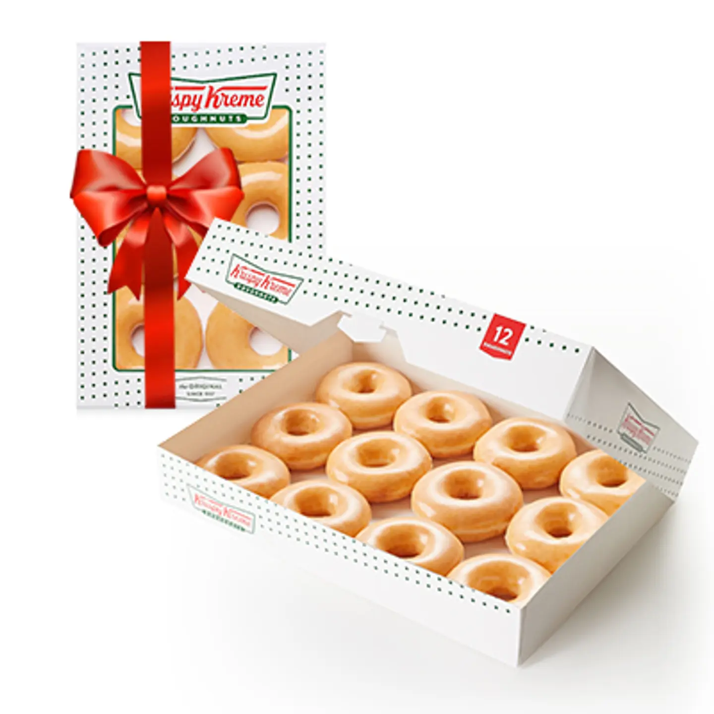 1 Original Glazed Dozen + 1 Half Original Glazed Dozen Free