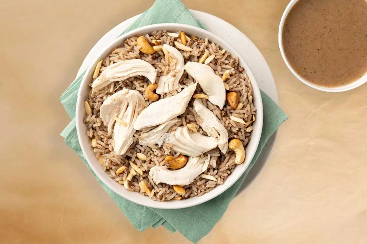 دجاج مع أرز شرقي
