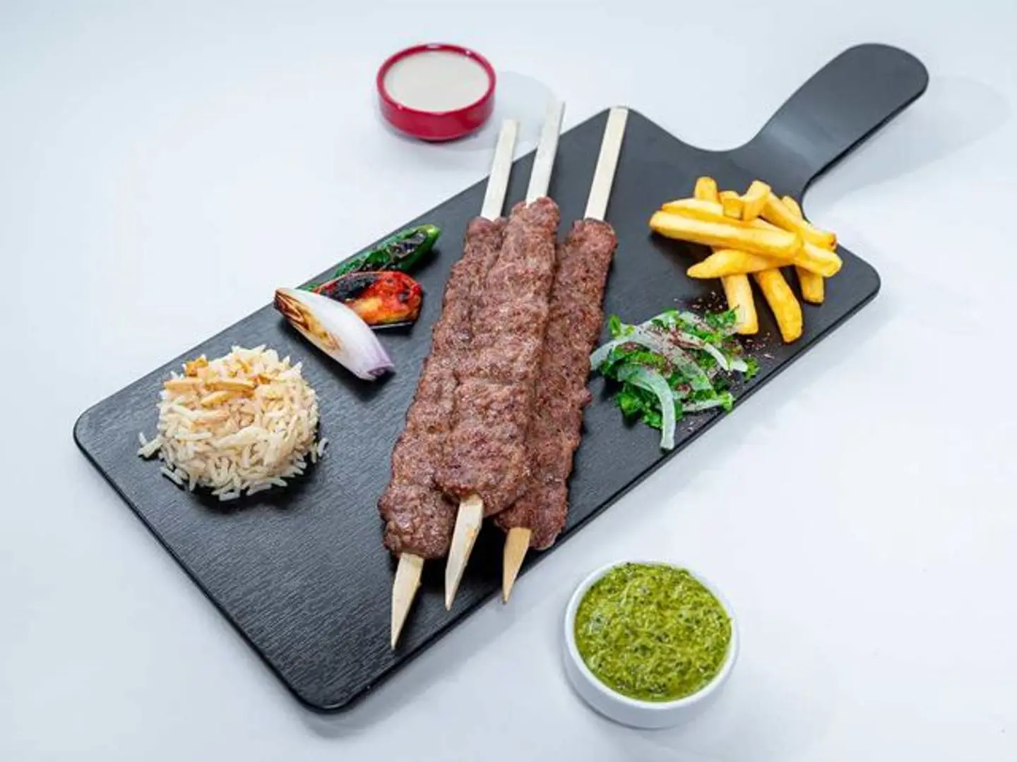 Choose Your Own Kebab Meat Platter ( 3 Skewers )