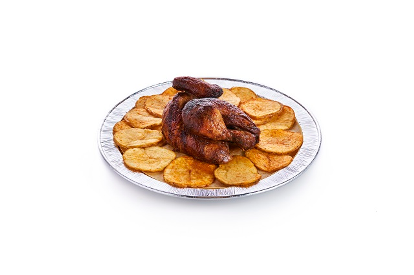 نص دجاج شوايه مع بطاطس