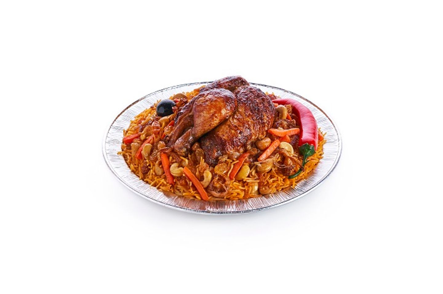 نص دجاج شواية مع رز