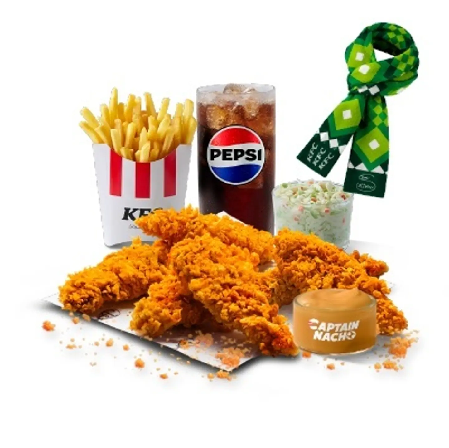 6 Pcs Cheesy Captain Nacho Strips Meal Large