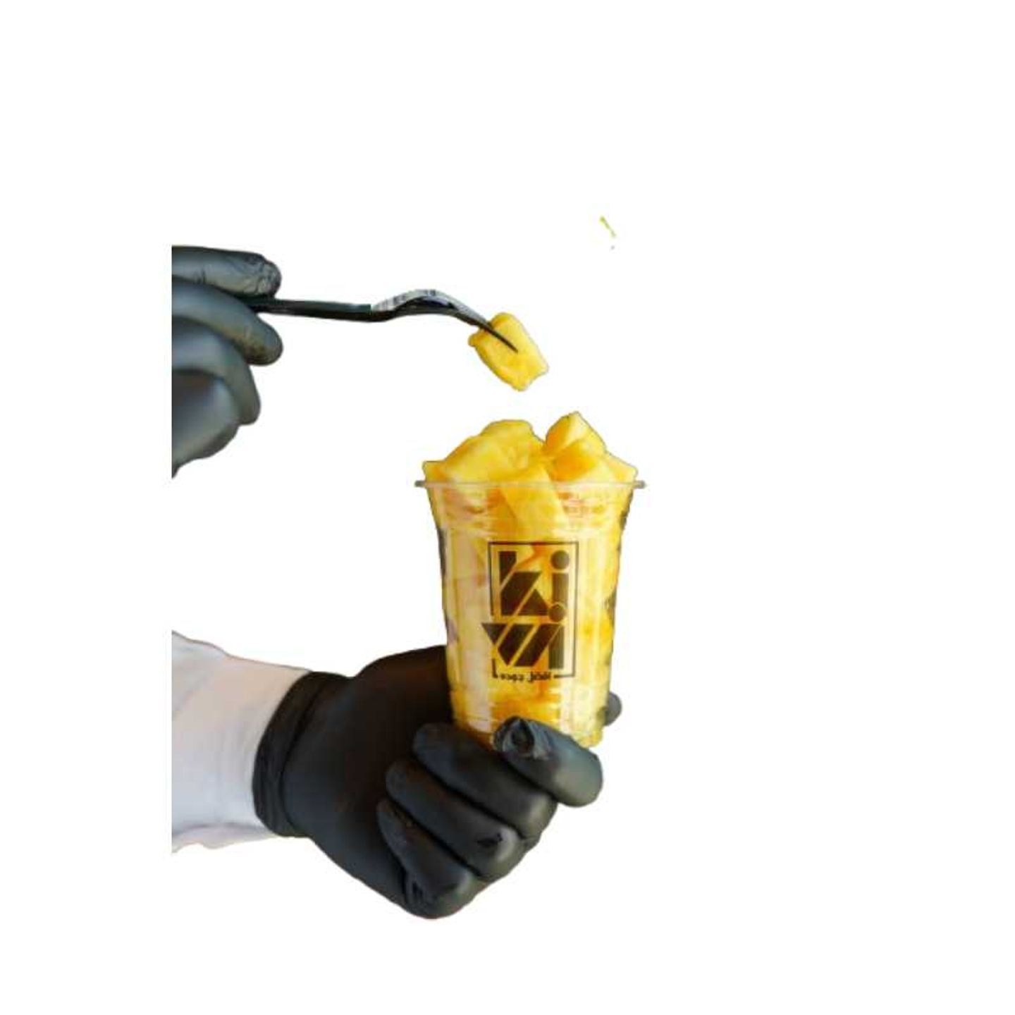 قطع اناناس كبير