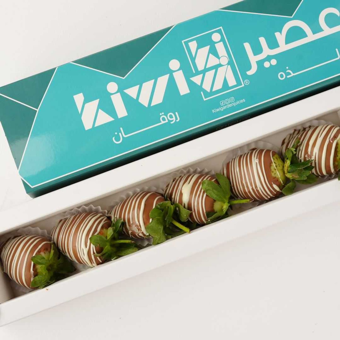 فراولة بالشكولاتة 6 حبة