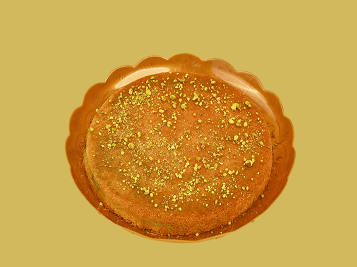 كنافة بالفستق (وسط)