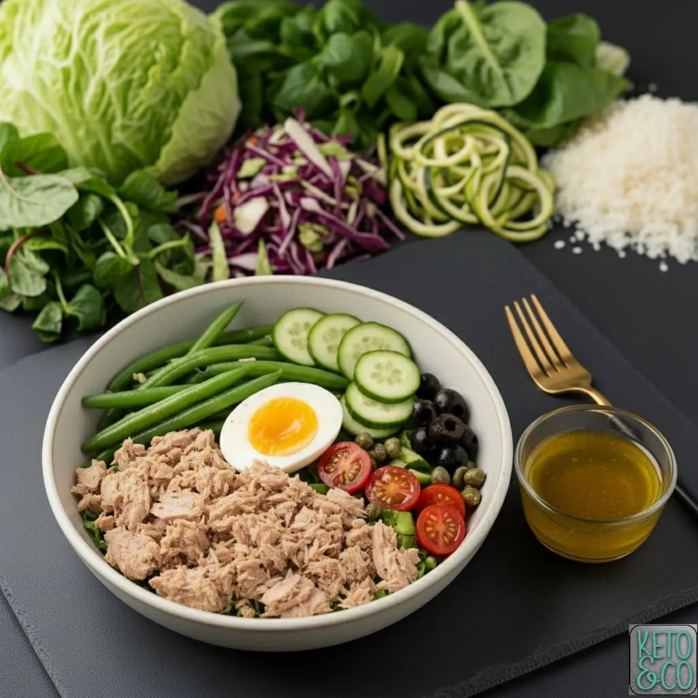 سلطة كيتو تونا