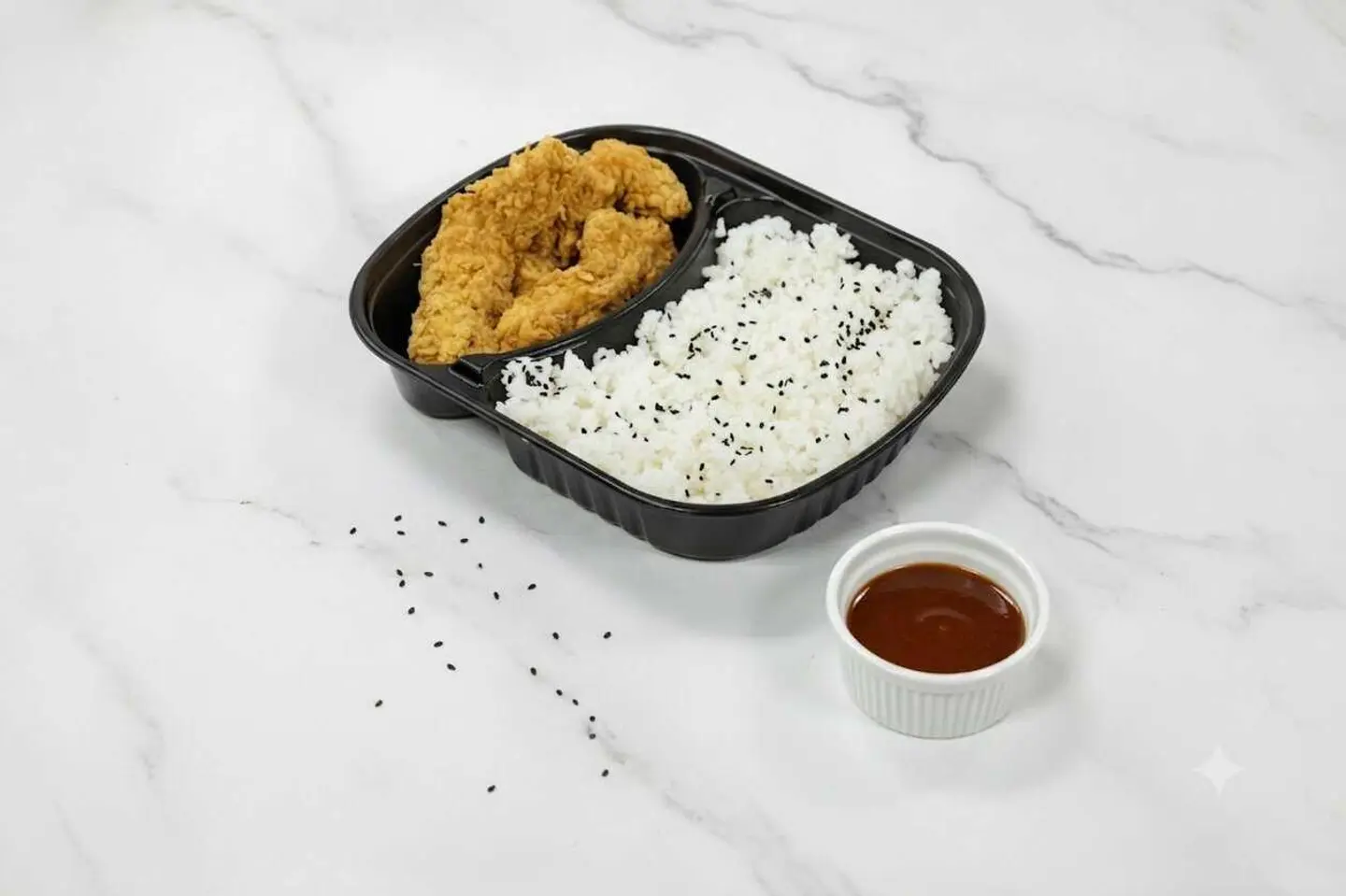 شرائح دجاج مقرمشة مع أرز