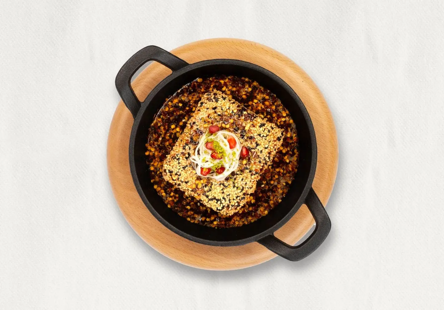 Sesame Feta With Chilli Honey