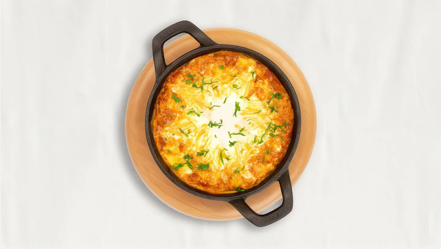 شكشوكة مع الجبنة