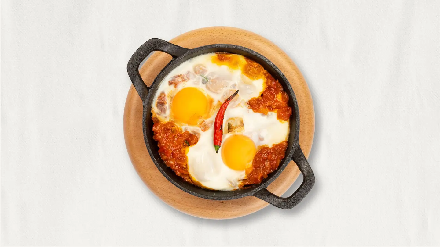 بيض حار بالفرن