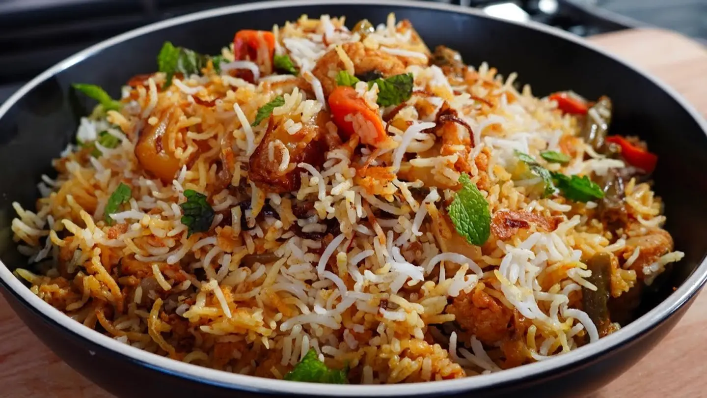 Vegetable Biryani Single