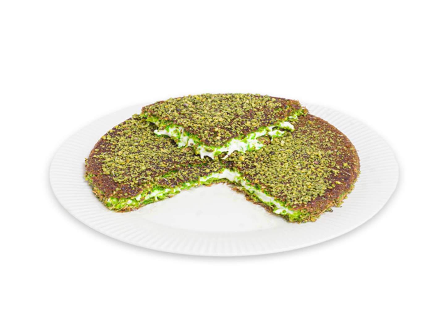 Pistachio Kunafa With Cheese