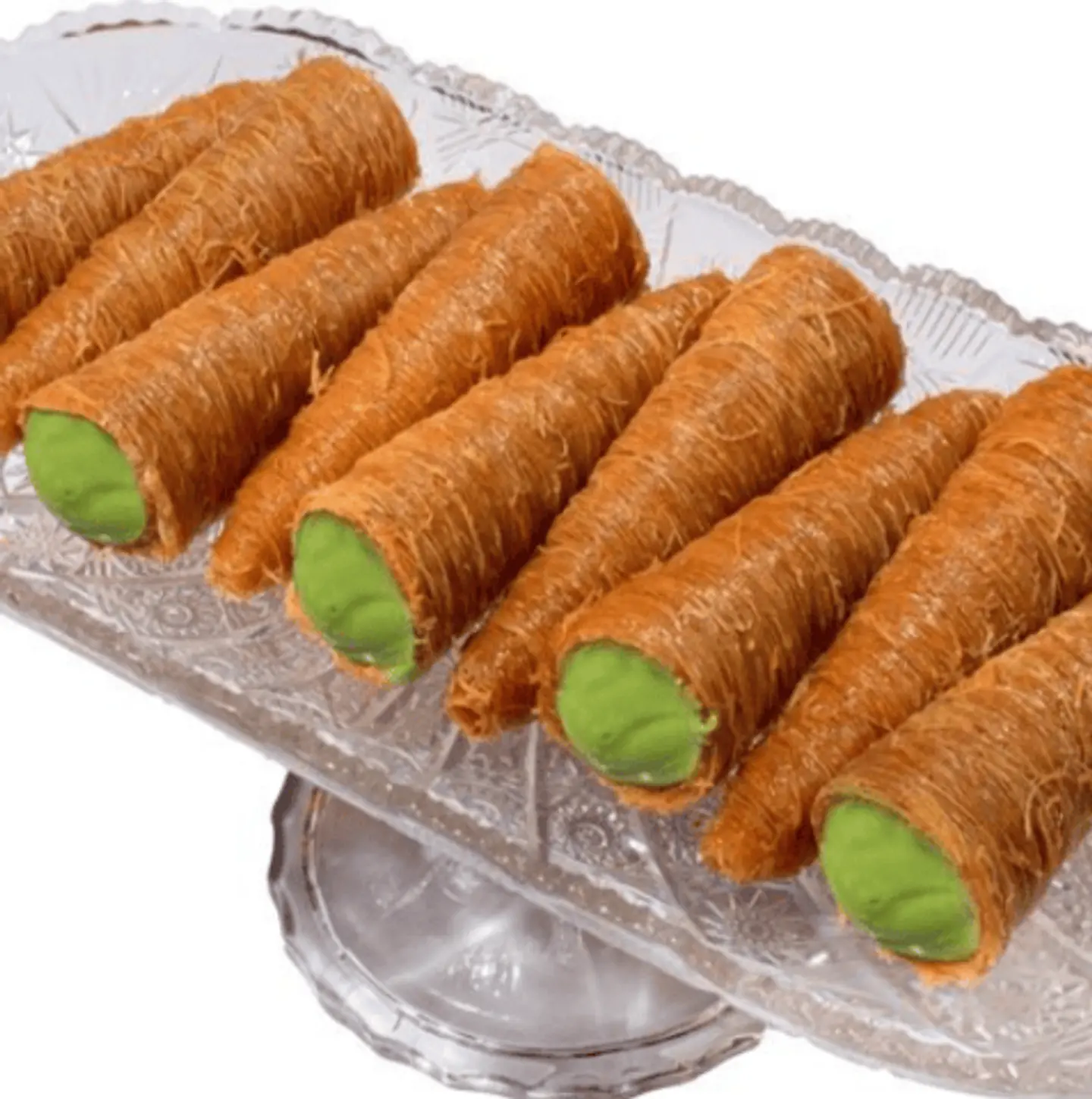 Pistachio Kunafa Cones
