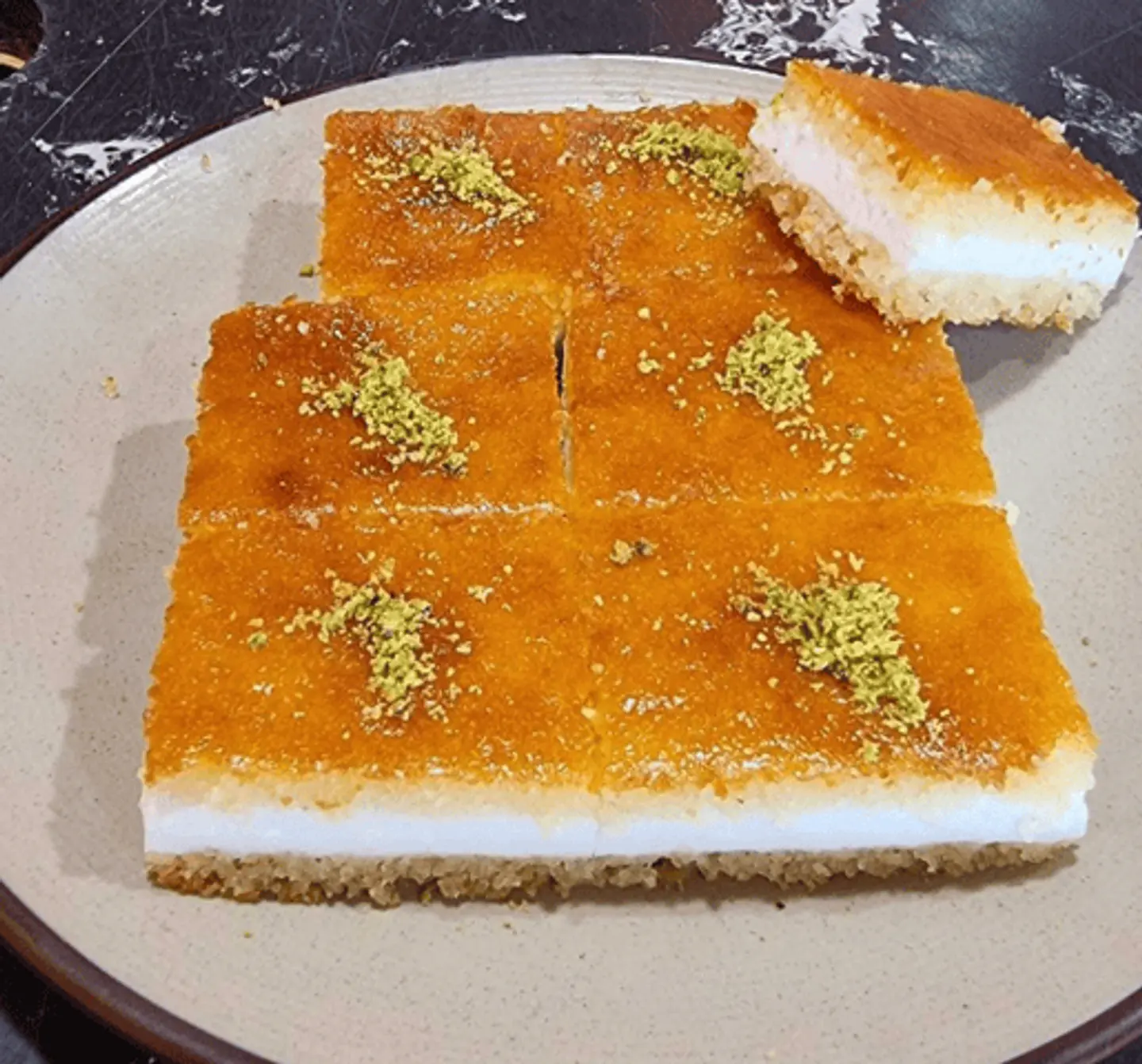 Basbousa Plate
