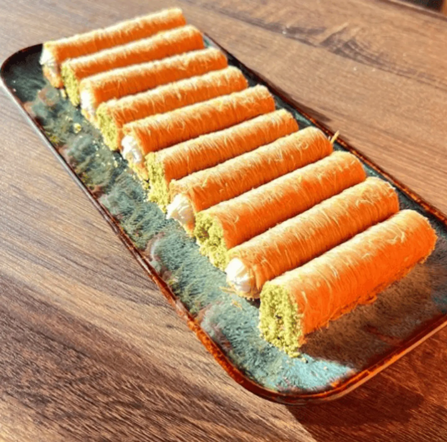 Kunafa Fingers With Cream