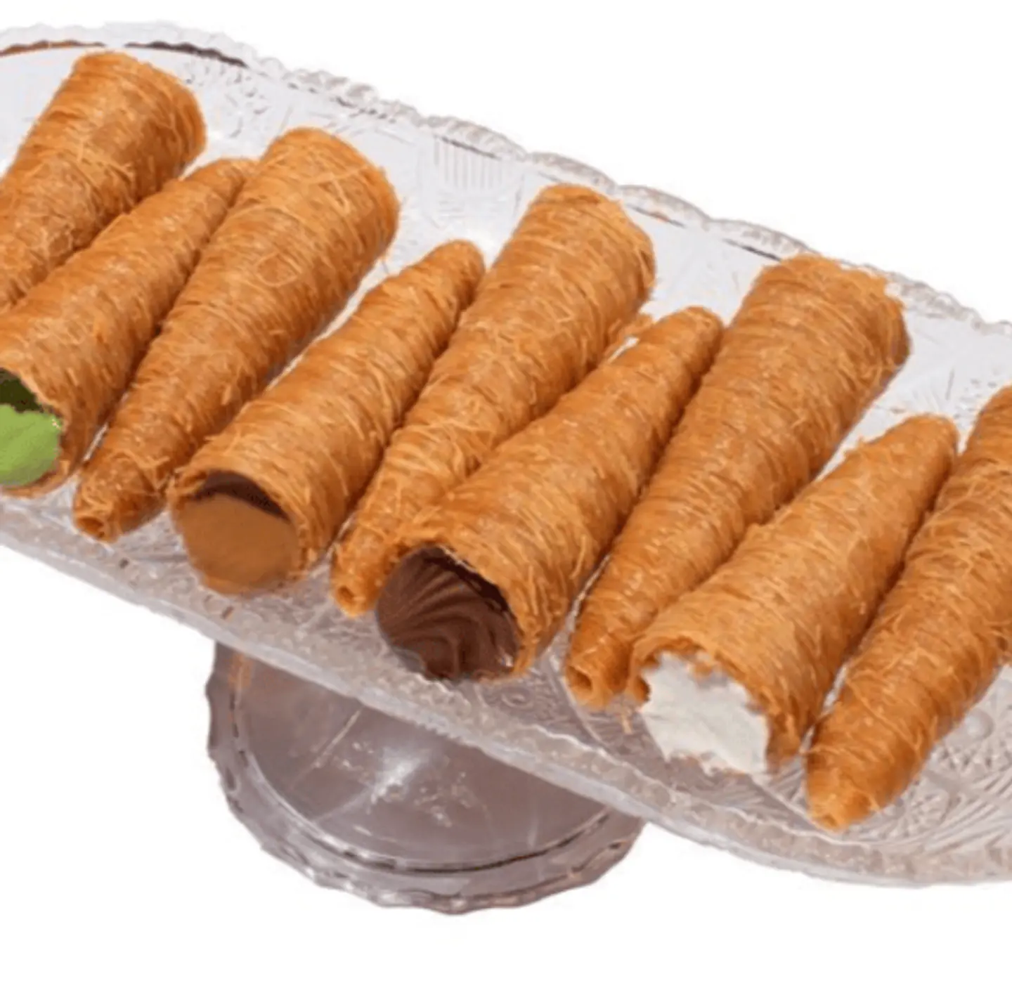 Cream Kunafa Cones