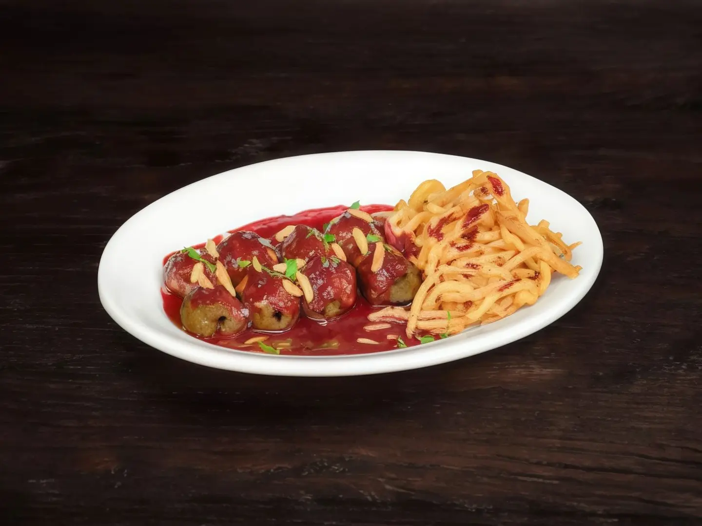 Charcoal Grilled Kubbah With Cherry