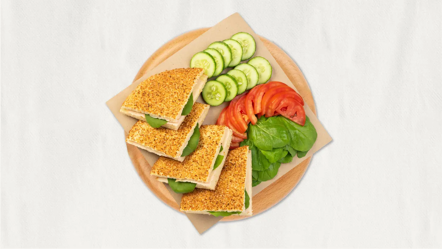 Smoked Turkey & Cheese Sesame Kaak
