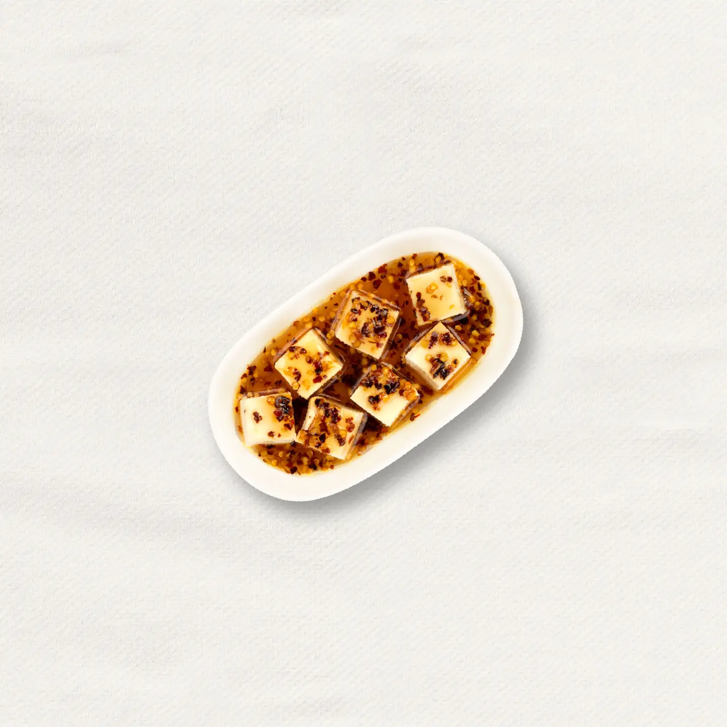 Feta Cubes With Chilli Honey