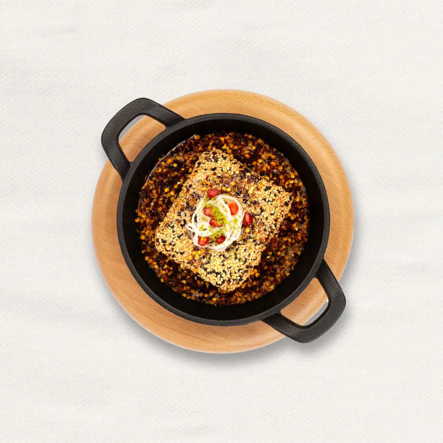 Sesame Feta With Chilli Honey