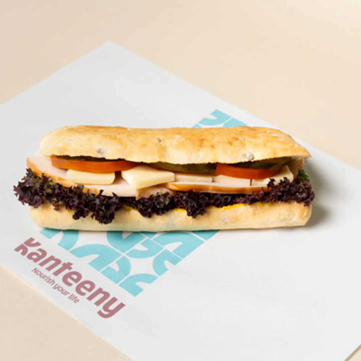 ساندويش الديك الرومي والجبن