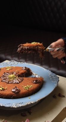 كنافة بالشوكولاتة وسط