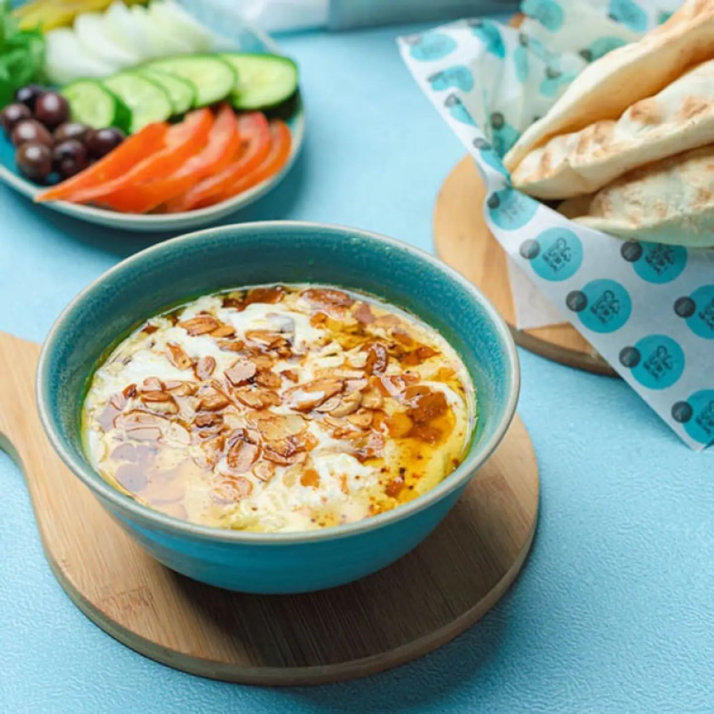 فتة حمص بالزيت