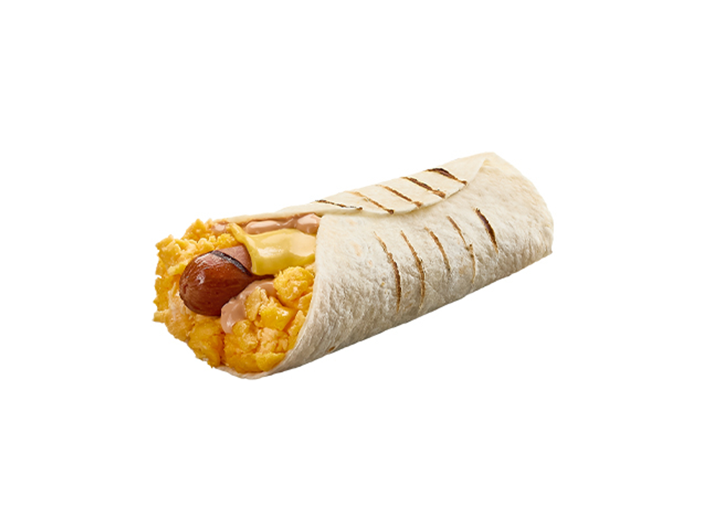 Egg And Hotdog Wrap Sandwich
