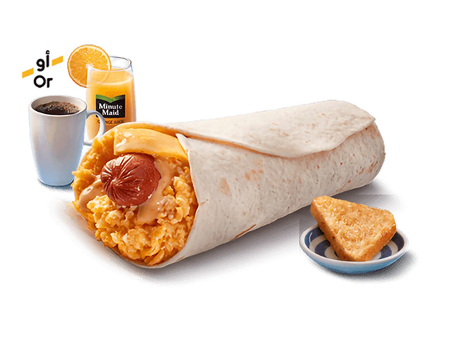 Combo Egg And Hotdog Wrap