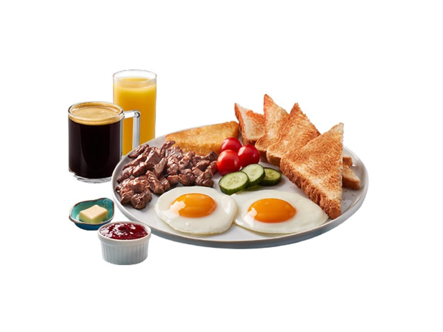 Steak & Eggs White Toast