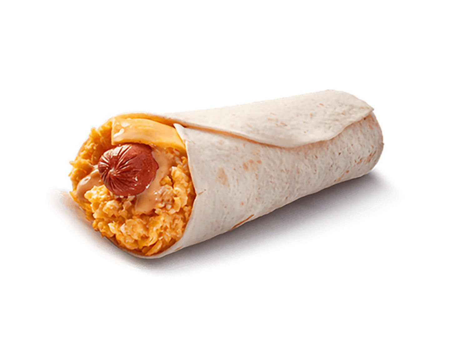 Egg And Hotdog Wrap Sandwich