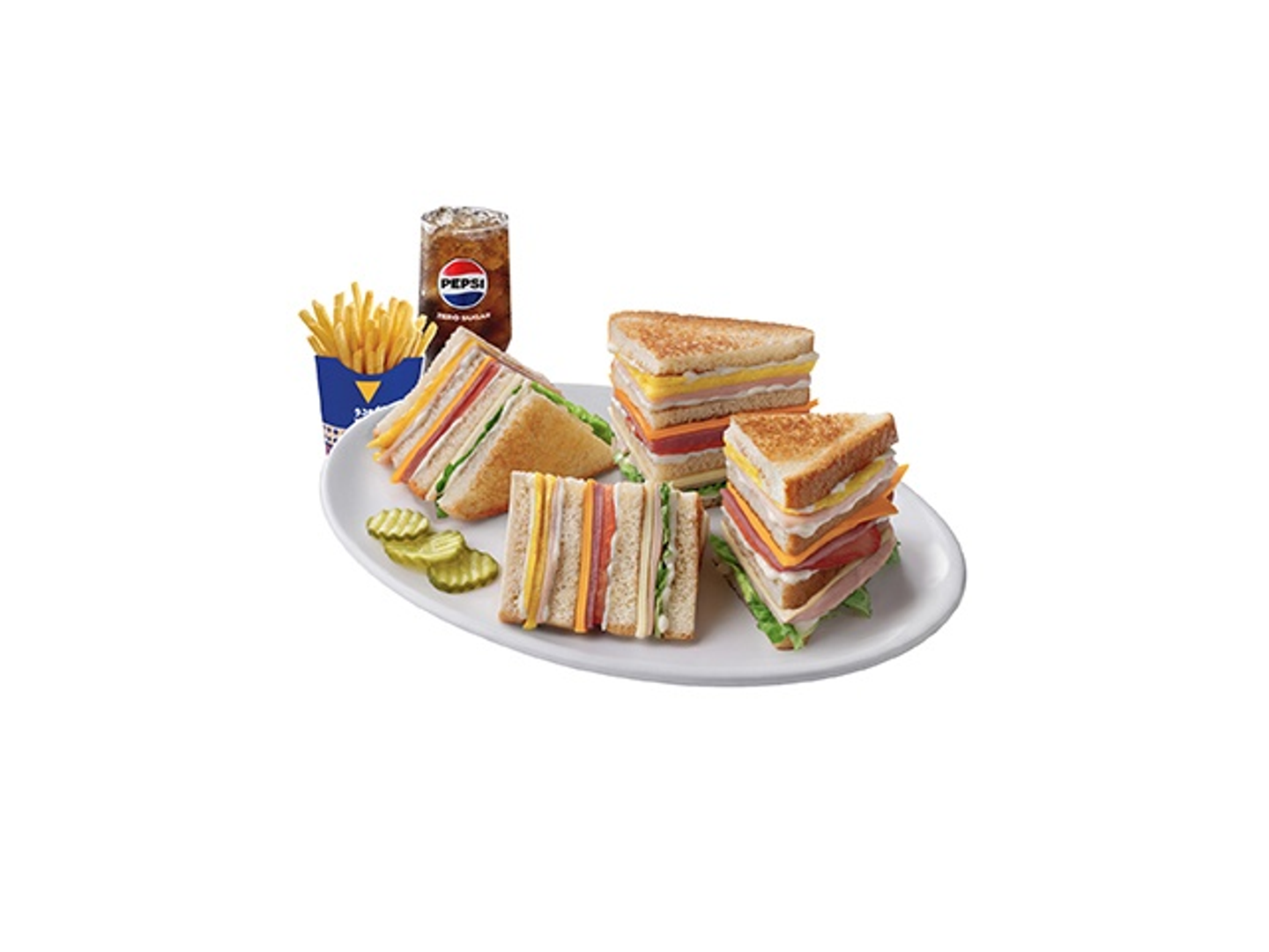 Combo Club Sandwich (White Toast)