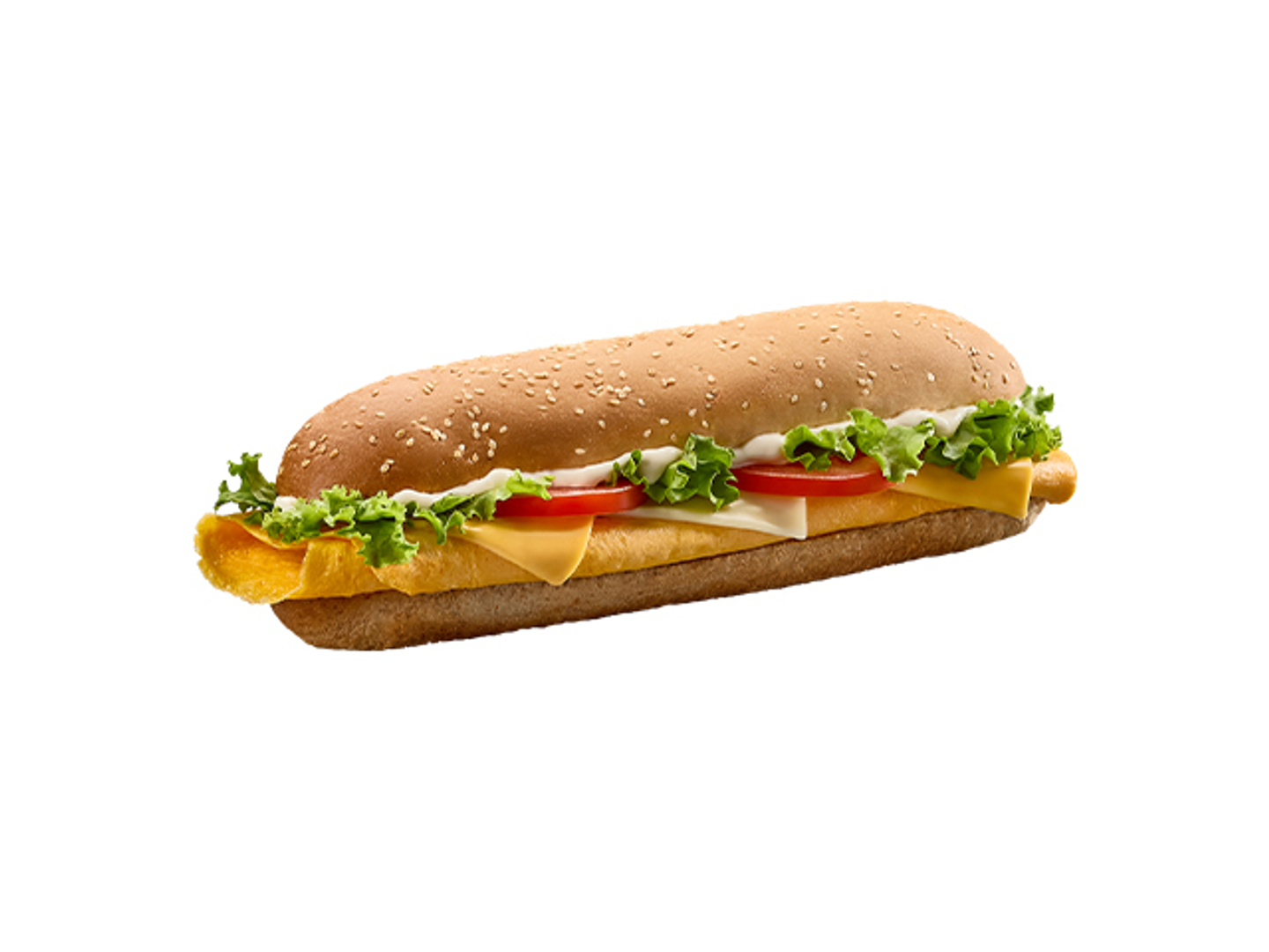 Cheese Omelet Sandwich White Bread