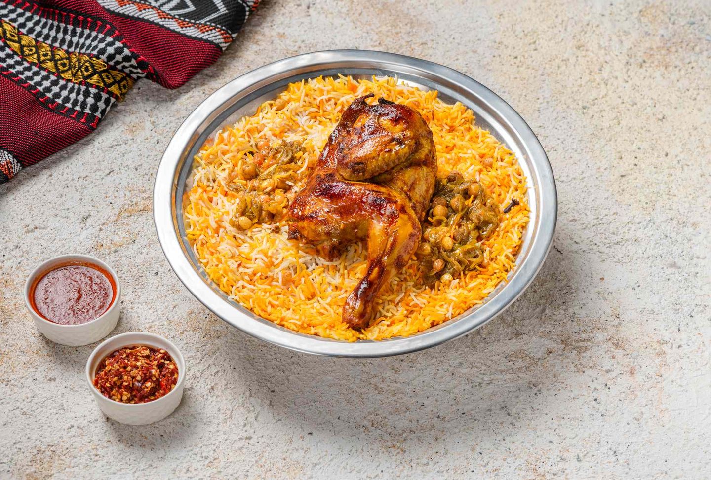 نص دجاج شواية أرز الشيف