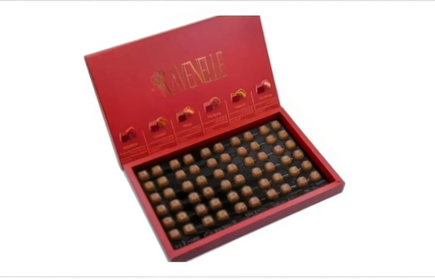 Hard Box With Exposed Chocolate Cover 017000045