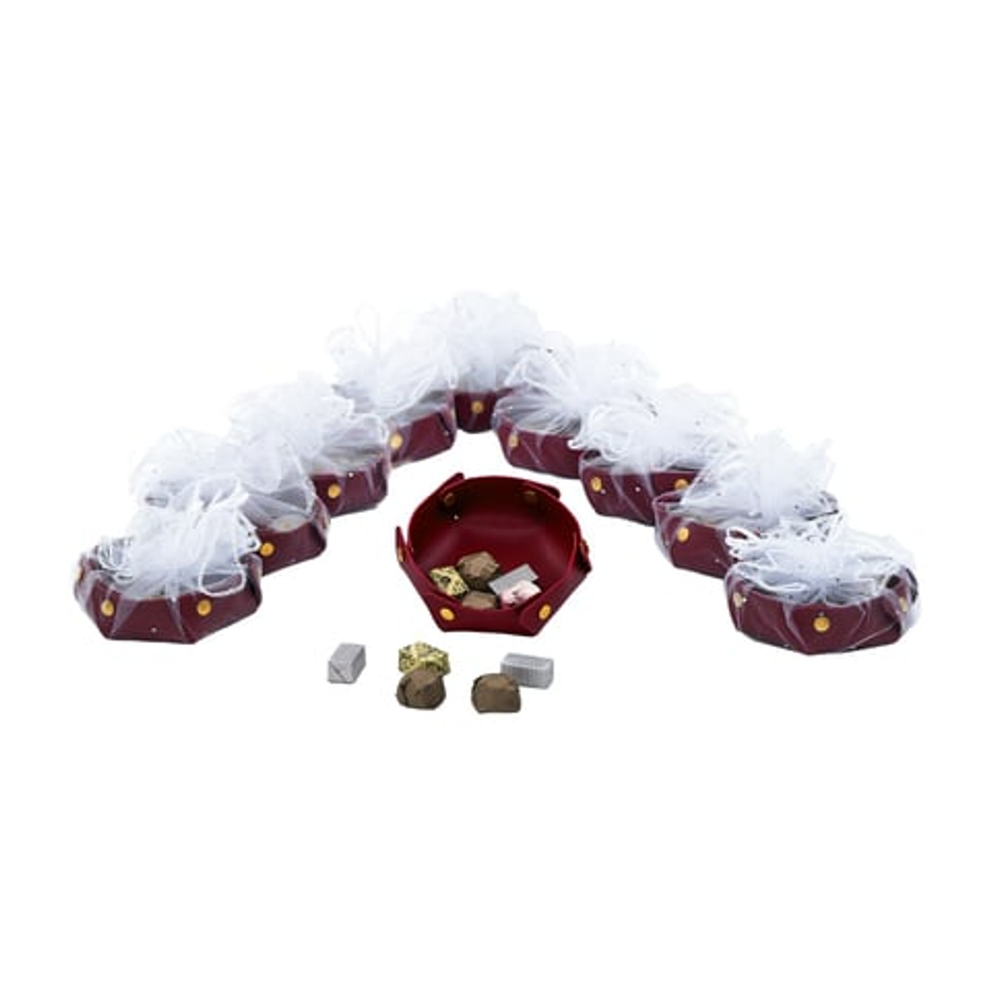 باقه توزيعات جلد لون احمر 039000041