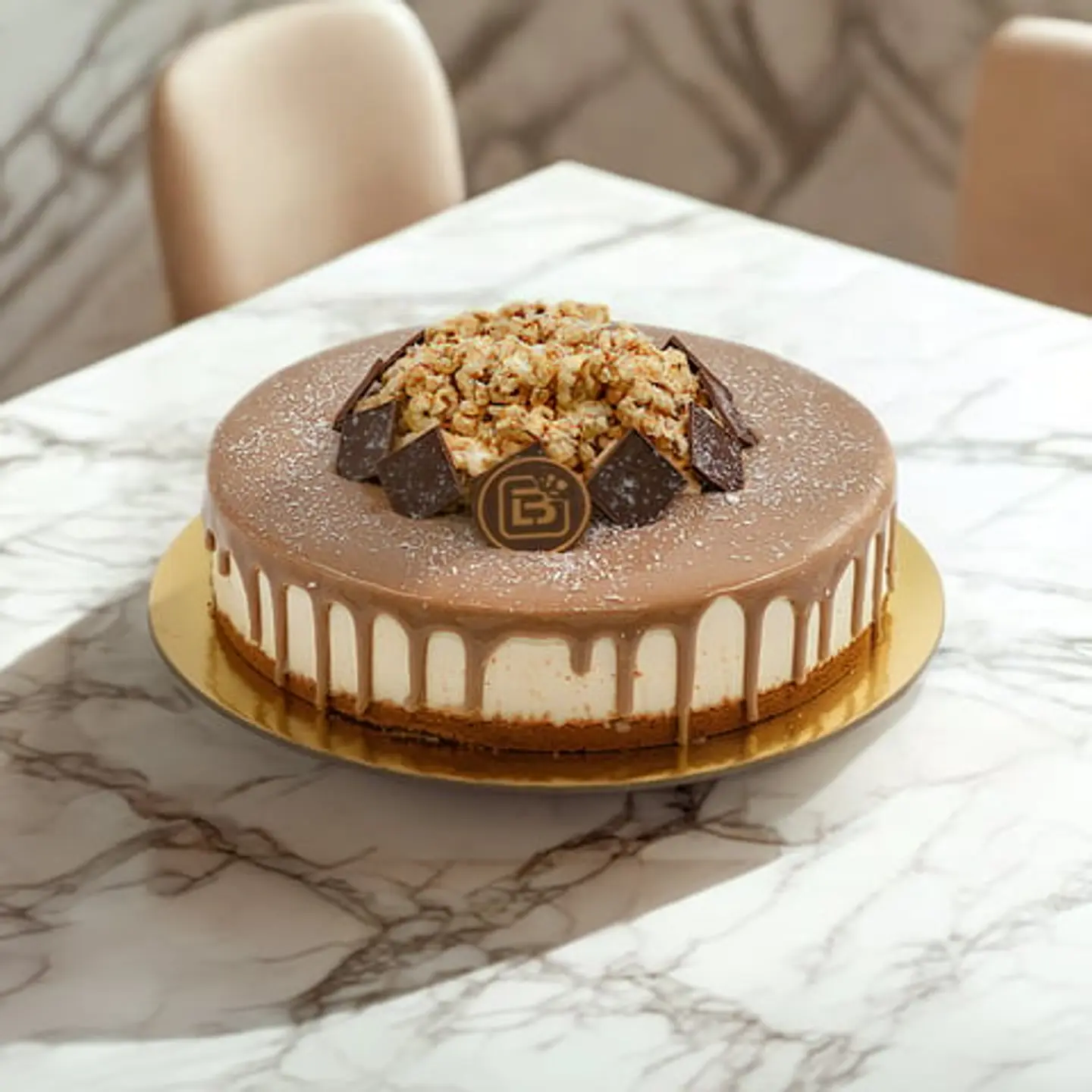 Caramel Crispy Popcorn Cake Medium Size 28000109