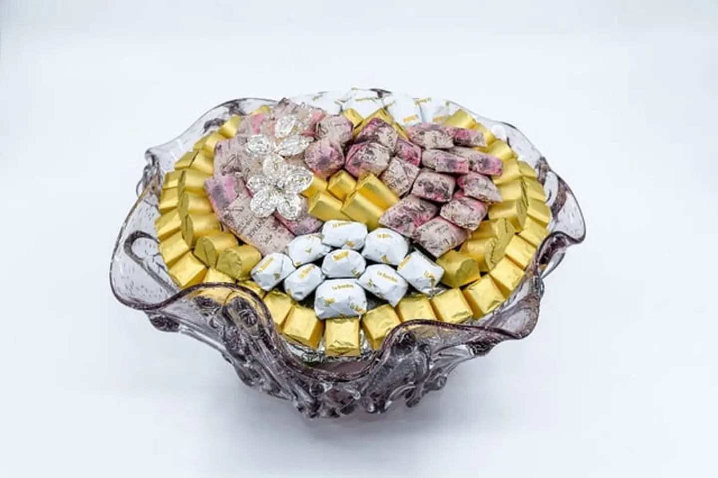 Purple Glass Chocolate Tray 03003318
