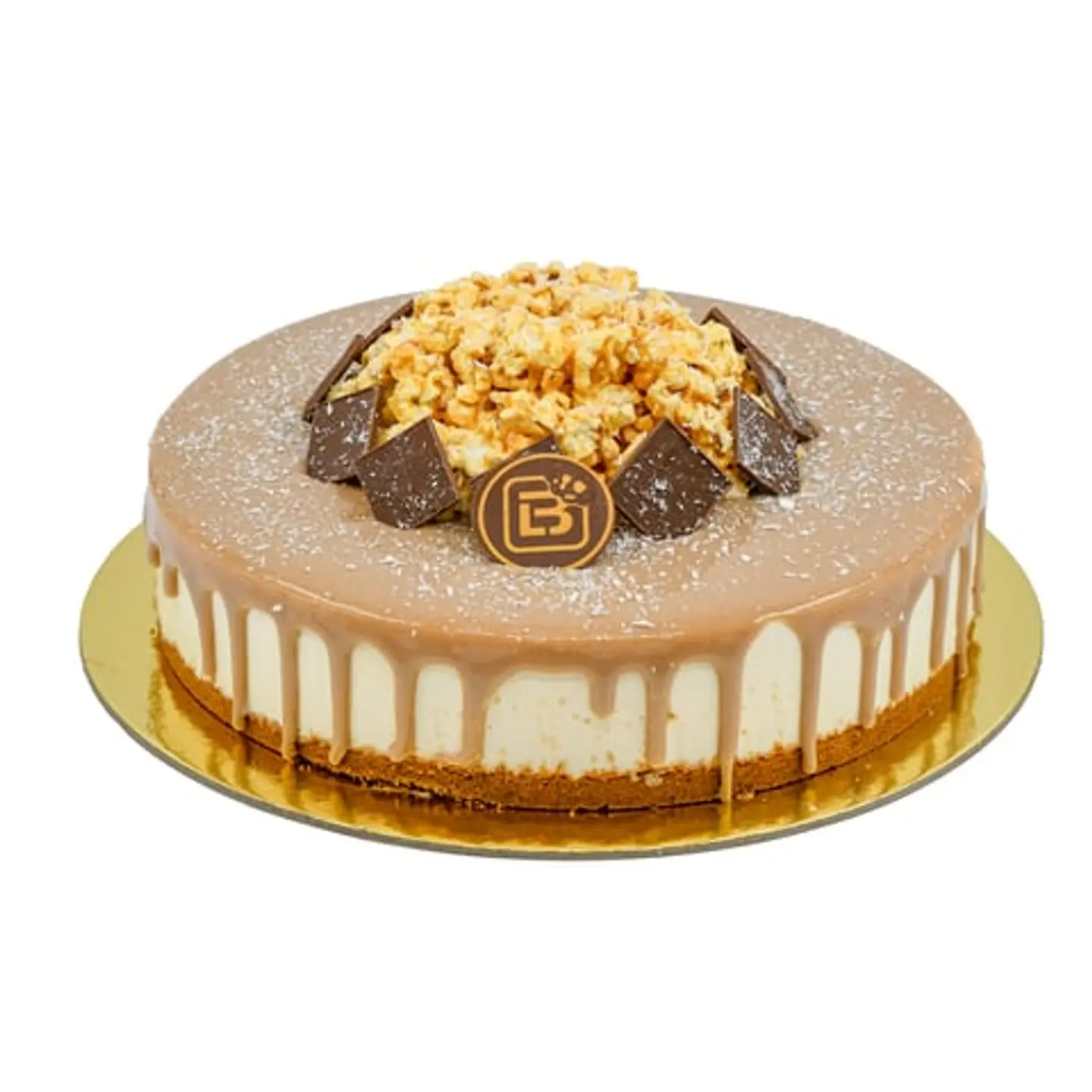 Caramel Crispy Popcorn Cake Medium Size