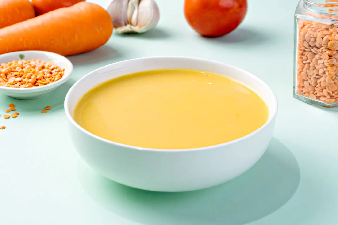 شوربة العدس (نباتية)