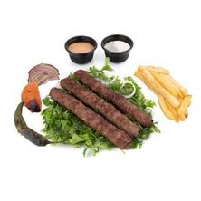 صحن كباب لحم 3 اسياخ