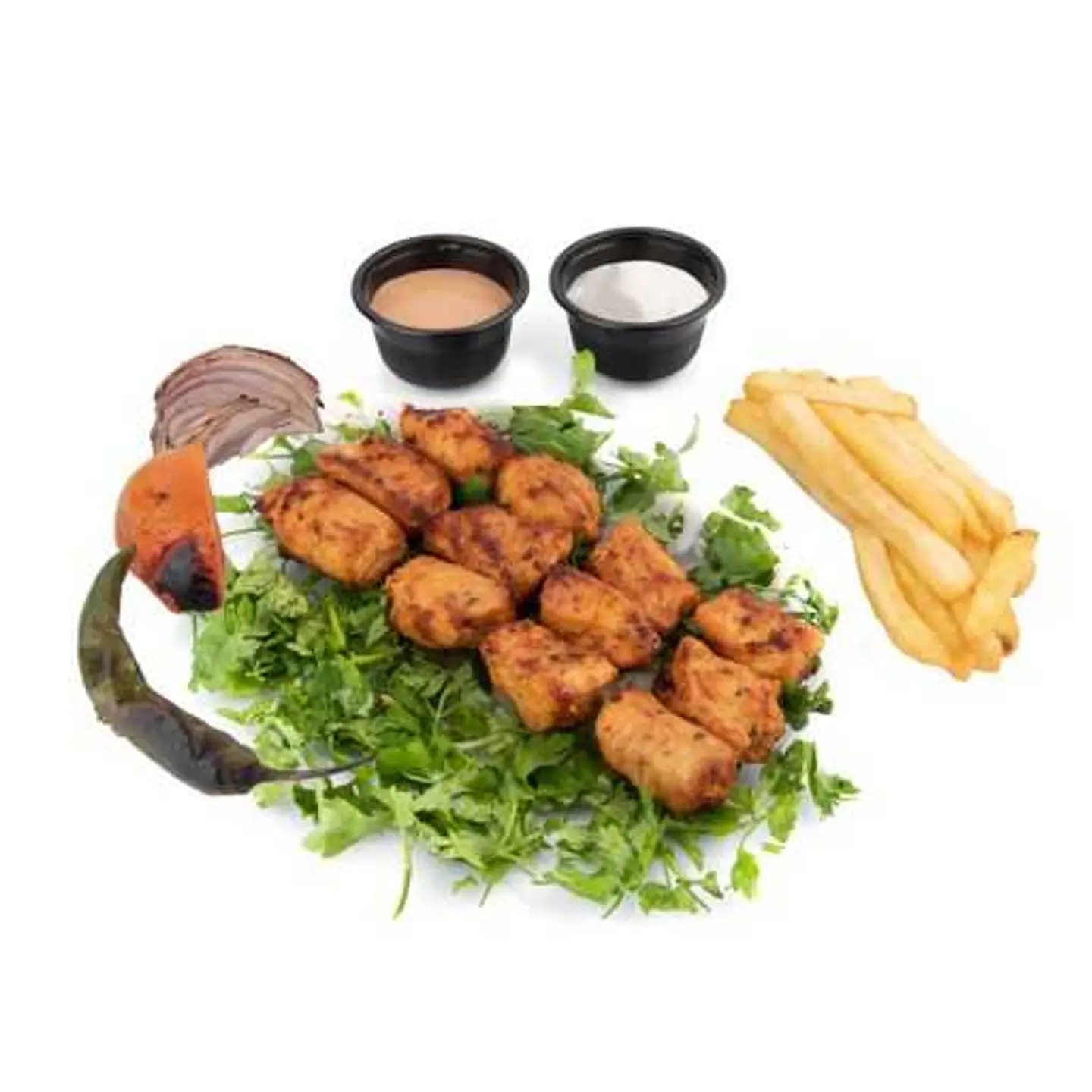 صحن شيش طاووق 3 اسياخ