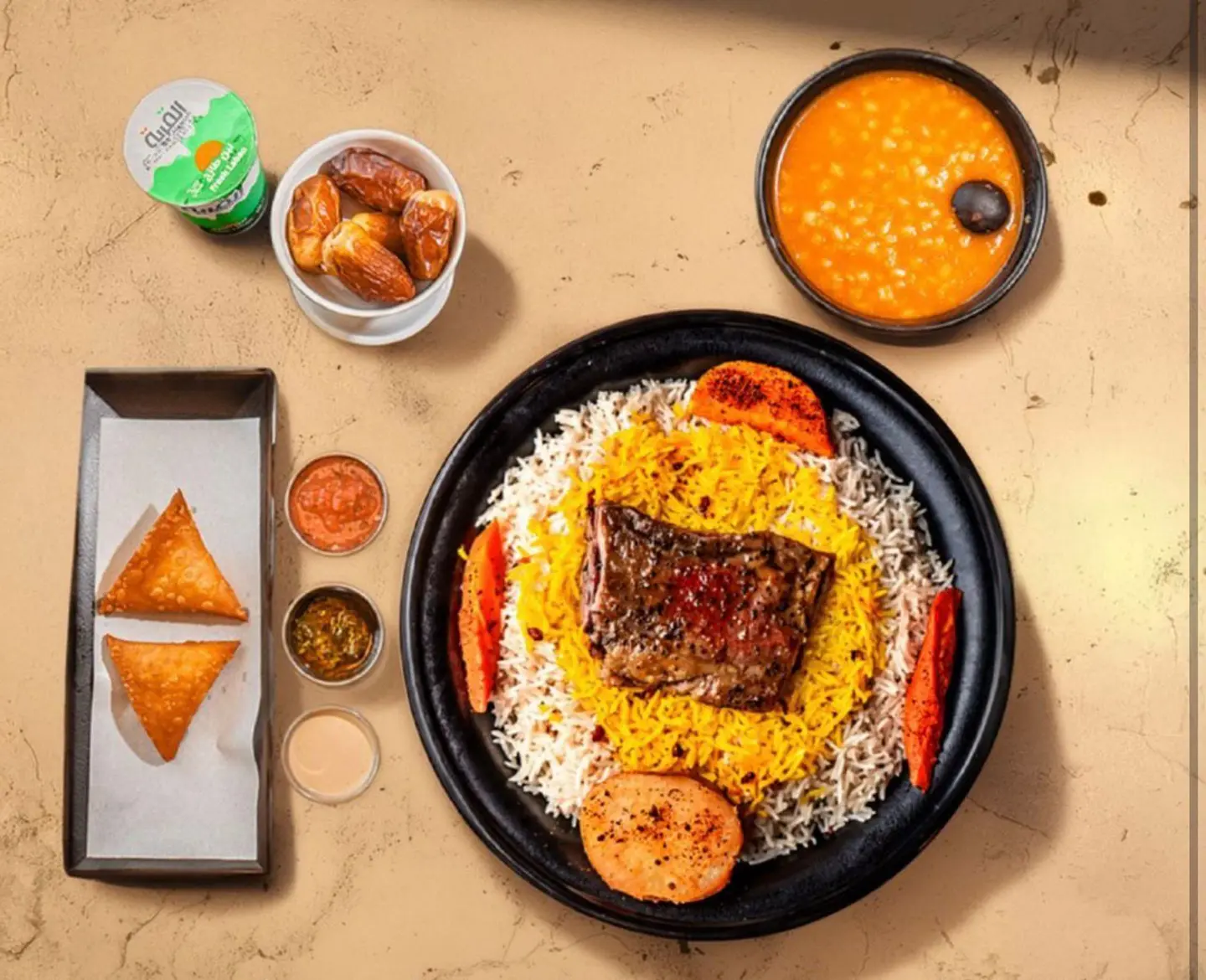 كومبو وجبة رمضانية لحم